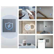 Заредете изображение във визуализатора на галерията – Sonoff Smart 1-Channel Wi-Fi Wall Switch Black (M5-1C-86) - TopMag
