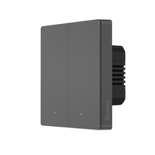 Заредете изображение във визуализатора на галерията – Sonoff smart 2-channel Wi-Fi wall switch black (M5-2C-86) - TopMag
