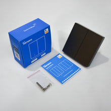 Заредете изображение във визуализатора на галерията – Sonoff smart 2-channel Wi-Fi wall switch black (M5-2C-86) - TopMag
