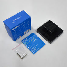 Заредете изображение във визуализатора на галерията – Sonoff smart 2-channel Wi-Fi wall switch black (M5-2C-86) - TopMag
