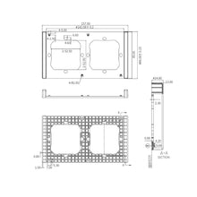 Заредете изображение във визуализатора на галерията – Sonoff double mounting frame for the installation of M5-80 wall switches - TopMag
