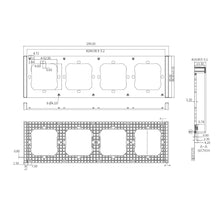 Заредете изображение във визуализатора на галерията – Sonoff Quadruple Mounting Frame for Installing M5-80 Wall Switches - TopMag
