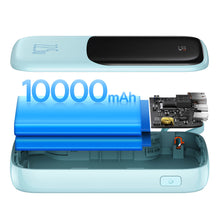 Заредете изображение във визуализатора на галерията – Baseus Qpow powerbank 10000mAh built-in USB Type-C cable 22.5W Quick Charge SCP AFC FCP blue (PPQD020103) - TopMag
