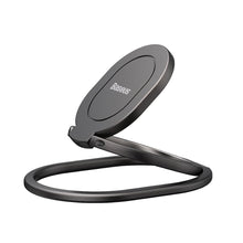 Заредете изображение във визуализатора на галерията – Baseus Rails self-adhesive ring holder phone stand gray (LUGD000013) - TopMag
