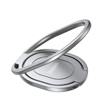 Заредете изображение във визуализатора на галерията – Baseus Rails self-adhesive ring holder phone stand silver (LUGD000012) - TopMag
