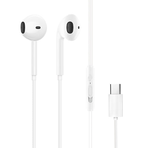Dudao in-ear headphones with USB Type-C connector white (X3C) - TopMag