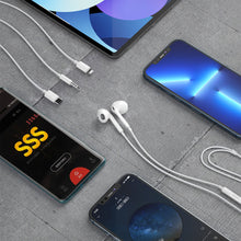Заредете изображение във визуализатора на галерията – Dudao in-ear headphones with 3.5mm minijack connector white (X14PRO) - TopMag
