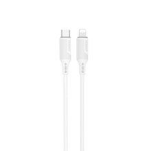 Заредете изображение във визуализатора на галерията – Dudao USB Type C - Lightning cable for charging and data transfer 20W PD 1m white (L6S_1M) - TopMag
