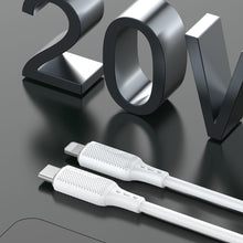 Заредете изображение във визуализатора на галерията – Dudao USB Type C - Lightning cable for charging and data transfer 20W PD 1m white (L6S_1M) - TopMag

