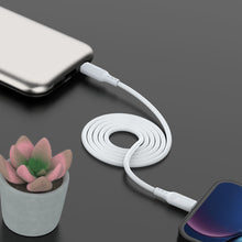 Заредете изображение във визуализатора на галерията – Dudao USB Type C - Lightning cable for charging and data transfer 20W PD 1m white (L6S_1M) - TopMag
