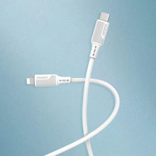 Заредете изображение във визуализатора на галерията – Dudao USB Type C - Lightning cable for charging and data transfer 20W PD 1m white (L6S_1M) - TopMag
