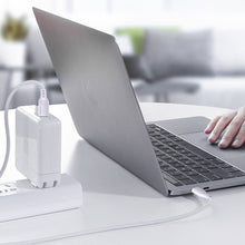 Заредете изображение във визуализатора на галерията – Dudao USB Type C cable for charging and data transfer 100W PD 1m white (L5S_1M) - TopMag
