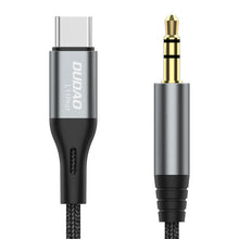 Заредете изображение във визуализатора на галерията – Dudao audio cable USB-C - mini jack 3.5mm gray (L11PROT) - TopMag
