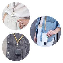 Заредете изображение във визуализатора на галерията – Stylish cord lanyard with inlay for the phone keys black - TopMag

