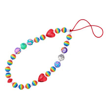 Заредете изображение във визуализатора на галерията – Multicolor phone lanyard pendant string beads pattern 1 - TopMag
