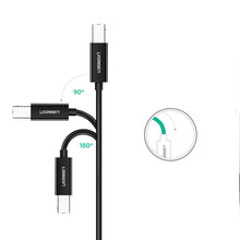 Заредете изображение във визуализатора на галерията – Ugreen printer cable USB-C - USB-B 480Mb/s 2m black (US241)
