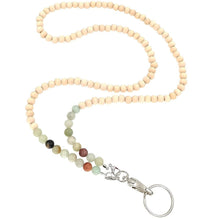 Заредете изображение във визуализатора на галерията – Lanyard pendant, string beads for keys, beige phone - TopMag
