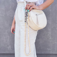 Заредете изображение във визуализатора на галерията – Lanyard pendant, string beads for keys, beige phone - TopMag

