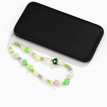 Заредете изображение във визуализатора на галерията – Lanyard for the phone, pendant, green string beads - TopMag
