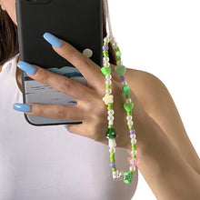 Заредете изображение във визуализатора на галерията – Lanyard for the phone, pendant, green string beads - TopMag
