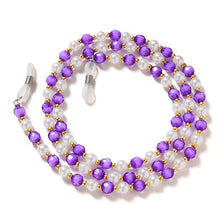 Заредете изображение във визуализатора на галерията – A chain for glasses, beads, a purple pendant - TopMag
