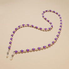 Заредете изображение във визуализатора на галерията – A chain for glasses, beads, a purple pendant - TopMag
