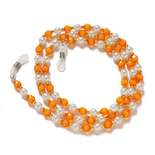 Заредете изображение във визуализатора на галерията – A chain for glasses, beads, an orange pendant - TopMag
