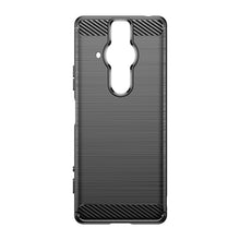 Заредете изображение във визуализатора на галерията – Carbon Case Flexible TPU cover for Sony Xperia Pro-I black - TopMag
