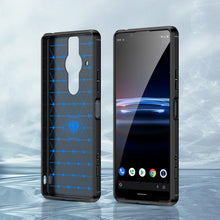 Заредете изображение във визуализатора на галерията – Carbon Case Flexible TPU cover for Sony Xperia Pro-I black - TopMag

