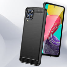 Заредете изображение във визуализатора на галерията – Carbon Case Flexible Cover Sleeve for Samsung Galaxy M53 5G black - TopMag
