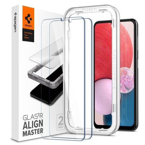TEMPERED GLASS Spigen ALM GLAS.TR 2-PACK GALAXY A13 4G / LTE CLEAR - TopMag