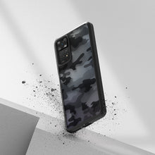 Заредете изображение във визуализатора на галерията – Ringke Fusion Matte Cover Case with Gel Frame for Xiaomi Redmi Note 11 Pro 5G / 11 Pro Black Camo Black (FM624E73) - TopMag
