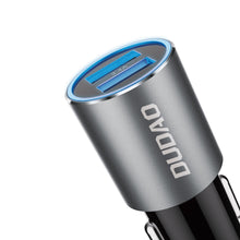 Заредете изображение във визуализатора на галерията – Dudao car charger 2x USB 3.4A gray (R5s gray) - TopMag
