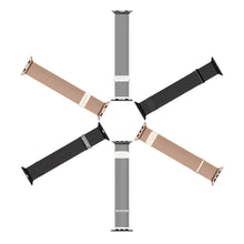 Заредете изображение във визуализатора на галерията – Dux Ducis Magnetic Strap Watch Strap 8/7/6/5/4/3/2 / SE (38/40 / 41mm) Magnetic Band Black (Milanese Version) - TopMag
