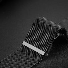 Заредете изображение във визуализатора на галерията – Dux Ducis Magnetic Strap Watch Strap 8/7/6/5/4/3/2 / SE (38/40 / 41mm) Magnetic Band Black (Milanese Version) - TopMag
