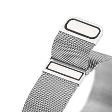 Заредете изображение във визуализатора на галерията – Dux Ducis Magnetic Strap Watch Strap 8/7/6/5/4/3/2 / SE (41/40 / 38mm) Magnetic Band Silver (Milanese Version) - TopMag
