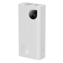 Заредете изображение във визуализатора на галерията – Baseus Adaman2 powerbank with digital display 10000mAh 30W 2 x USB / 1x USB Type C Power Delivery Quick Charge SCP white (PPAD040002) - TopMag
