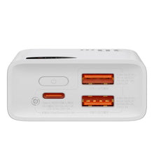 Заредете изображение във визуализатора на галерията – Baseus Adaman2 powerbank with digital display 10000mAh 30W 2 x USB / 1x USB Type C Power Delivery Quick Charge SCP white (PPAD040002) - TopMag
