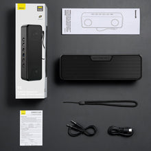 Заредете изображение във визуализатора на галерията – Baseus V1 wireless waterproof bluetooth speaker black (WSVY000001) - TopMag
