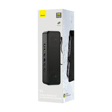 Заредете изображение във визуализатора на галерията – Baseus V1 wireless waterproof bluetooth speaker black (WSVY000001) - TopMag
