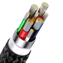 Заредете изображение във визуализатора на галерията – Baseus Flash Series II USB Type C / USB Type A cable - USB Type C / Lightning / micro USB 100 W 1.5 m black (CASS030201) - TopMag
