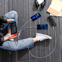 Заредете изображение във визуализатора на галерията – Baseus Flash Series II USB Type C / USB Type A cable - USB Type C / Lightning / micro USB 100 W 1.5 m purple (CASS030205) - TopMag
