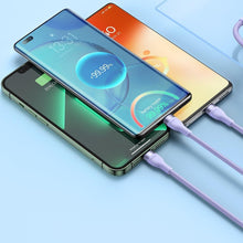 Заредете изображение във визуализатора на галерията – Baseus Flash Series II USB Type C / USB Type A cable - USB Type C / Lightning / micro USB 100 W 1.5 m purple (CASS030205) - TopMag
