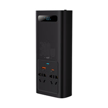 Заредете изображение във визуализатора на галерията – Baseus IGBT Car Inverter Inverter 300W 220V (CN / EU Plug) Black (CGNB010101) - TopMag
