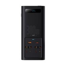 Заредете изображение във визуализатора на галерията – Baseus IGBT Car Inverter Inverter 300W 220V (CN / EU Plug) Black (CGNB010101) - TopMag
