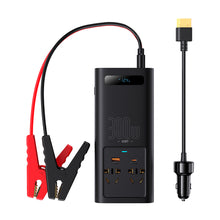 Заредете изображение във визуализатора на галерията – Baseus IGBT Car Inverter Inverter 300W 220V (CN / EU Plug) Black (CGNB010101) - TopMag
