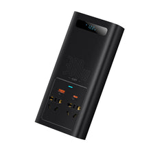 Заредете изображение във визуализатора на галерията – Baseus IGBT Car Inverter Inverter 300W 220V (CN / EU Plug) Black (CGNB010101) - TopMag

