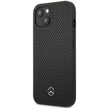Заредете изображение във визуализатора на галерията – Mercedes MEHCP13MDELBK iPhone 13 6,1" czarny/black hardcase Leather Perforated - TopMag
