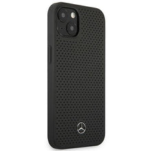 Заредете изображение във визуализатора на галерията – Mercedes MEHCP13MDELBK iPhone 13 6,1" czarny/black hardcase Leather Perforated - TopMag
