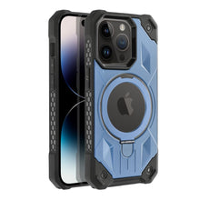 Заредете изображение във визуализатора на галерията – Armor Mag Cover case compatible with MagSafe for IPHONE 15 PRO blue
